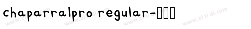 chaparralpro regular字体转换